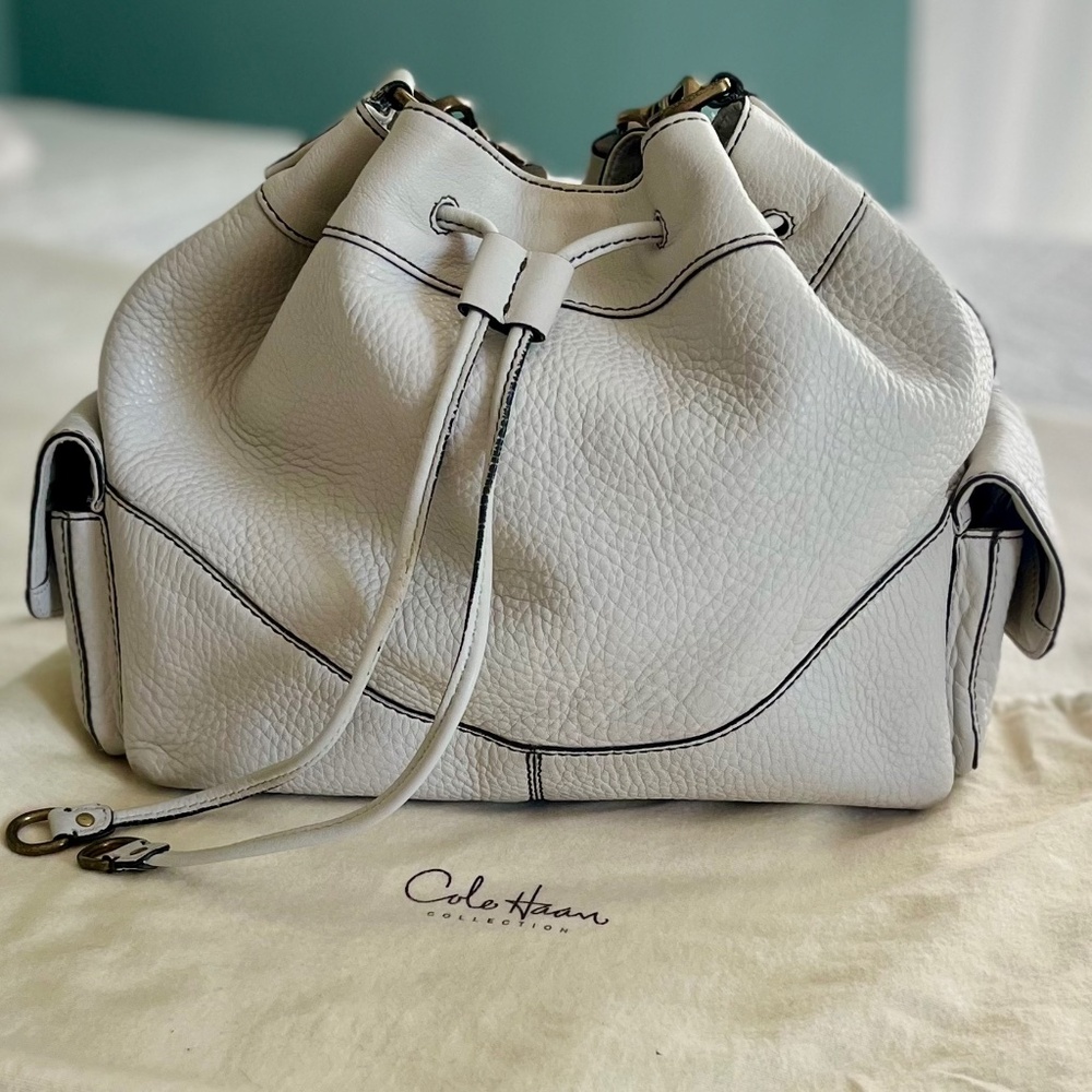 Cole Haan White Leather Handbag includes Original Dustcover